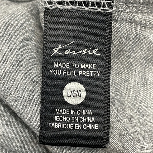 NWT Kensie Sleep Shirt Nightgown Short Sleeve Heather Gray L - Picture 13 of 16